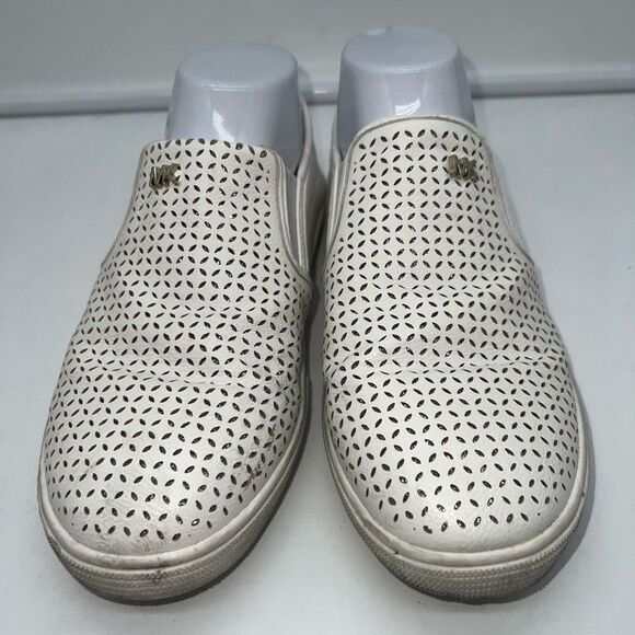 MICHAEL KORS OLIVIA SLIP ON WOMEN'S SHOE WHITE - Picture 1 of 10